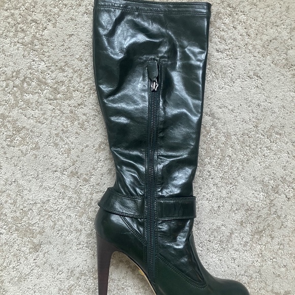 L.A.M.B. Gwen Stefani Vincent Platform Boots Dark Green Size 8 NEW - Picture 7 of 16
